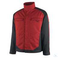 Arbeitsjacke Fulda 12209442-0209 rot-schwarz Größe XS