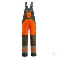 Arbeits-Latzhose Gosford 15969-948-1433 hi-vis orange-moosgrün Größe 44