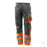 Hose Leeds 15679-860-1814 dunkelanthrazit-hi-vis orange Größe 44...