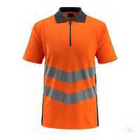 Poloshirt Murton 50130-933-14010 hi-vis orange-schwarzblau Größe S