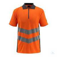 Poloshirt Murton 50130-933-1418 hi-vis orange-dunkelanthrazit Größe S