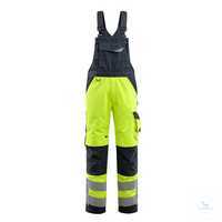 Latzhose Newcastle 15569-860-17010 hi-vis gelb-schwarzblau Größe 44...