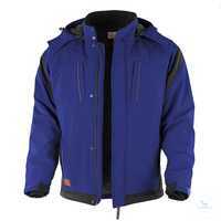 Pro-Softshelljacke 201040 blau-schwarz Größe XS Stehkragen mit 2...