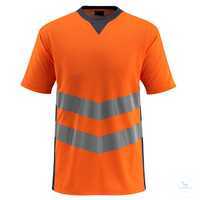 T-shirt Sandwell 50127-933-14010 hi-vis orange-schwarzblau Größe S