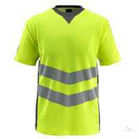 T-shirt Sandwell 50127-933-1718 hi-vis gelb-dunkelanthrazit Größe S