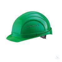 Schutzhelm EuroGuard 6-Punkt grün Modernes 5-Rippen-Design, gerade Helmform,...