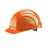 Schutzhelm EuroGuard 6-Punkt orange Modernes 5-Rippen-Design, gerade...