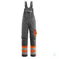 Latzhose Sunderland 15669-860-1814 dunkelanthrazit-hiVis orange Größe 44...