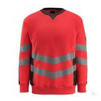 Sweatshirt Wigton 50126-932-22218 hi-vis rot-dunkelanthrazit Größe S...