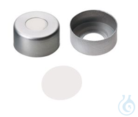 ND11 Aluminum Crimp Seal: Aluminum Cap clear lacquered with 5,5mm centre hole...