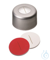 Bördelkappe, ND8 Al, Silikon weiß/PTFE rot, geschlitzt, Aluminium Kappe...