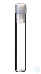 Shell Vial, 1ml, 40x8,2mm, clear, 8mm PE plug, soft, w/o insertion barrier  A...