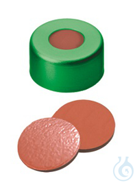 ND11 Crimp Seals: Aluminum Cap green lacquered with 5,5mm centre hole 