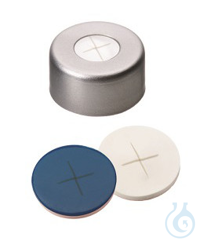 ND11 Crimp Seals: Aluminum Cap clear lacquered with 5,5mm centre hole...