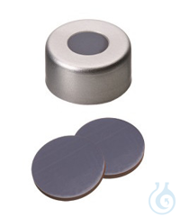 ND11 Aluminum Crimp Seal: Aluminum Cap lear lacquered with 5,5mm centre hole...