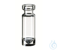 ND11 1,1ml Mikroliter-Flasche, 32x11,6mm, Klarglas, weite Öffnung, 10 x 100...