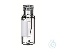 ND9 Short Thread Vial with integrated 0,2ml Micro-Insert, clear glass,...