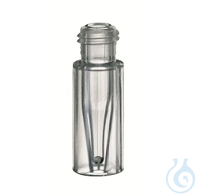ND9 TPX Short Thread Vial, 32x11,6mm, clear, with 0,2ml Glass Micro-Insert...