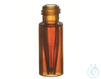 ND9 TPX Short Thread Vial, 32x11,6mm, amber, with 0,2ml Glass Micro-Insert...