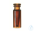 ND11 TopSert: TPX Schnappringflasche+0,2ml Glas-Mikroeinsatz, Braunglas, 10 x...