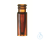 ND11 TopSert: TPX Schnappringflasche+0,2ml Glas-Mikroeinsatz, Braunglas/PAK...