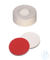 Schnappringkappe, ND11 PE: transparent mit 6 mm Loch, Silikon weiß/PTFE rot,...