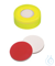 Schnappringkappe, ND11 PE: gelb mit 6 mm Loch, Silikon weiß/PTFE rot,...