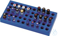 Flaschenständer für 1,5ml Vials, mit Randbeschriftung, 200x105x17 mm, acryl, sta
