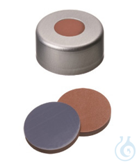 13mm seal: Aluminum crimp cap, farbl. lack., hole, 10 x 100 pc 13mm seal:...