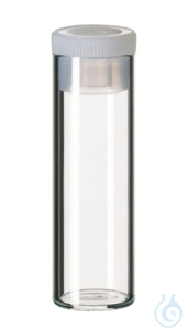 4ml Shell Vial, 44.6x14.65mm, clear glass, 15mm PE Plug, transparent  &nbsp;A...