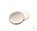 Septa, 17 mm diameter, silicone white/aluminium foil, silver, 50°, 1,3mm, 10...