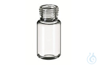 ND18 10ml Precision Thread Vial, 46x22,5mm, clear glass, rounded bottom, 10 x...