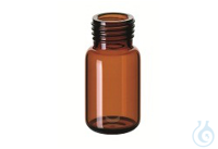 ND18 10ml Precision Thread Vial ND18, 46x22,5mm, amber glass, rounded bottom...