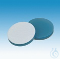 septa, ND20, 3,0mm, Si blue transp./PTFE white, 10 x 100 pc This product is...