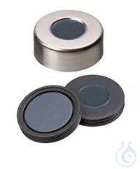 Bördelkappe, 20 mm Verschluss: Aluminium, walzblank, mit Loch, Pharma-Fix-Septum