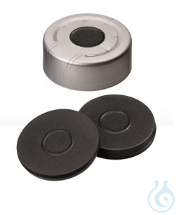 ND20 Butyl Alu Headspace Bördelkappe, dunkelgrau