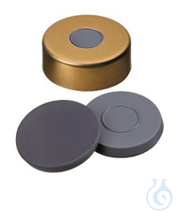 Bördelkappe, ND20 magnetisch mit 8 mm Loch, 3,0 mm, Formscheibe Butyl/PTFE, grau