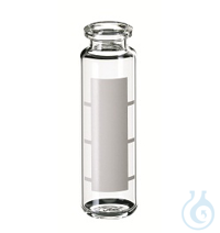 ND20/ND18 20ml Headspace-Vial, 75,5x23mm, clear, rounded bottom,...