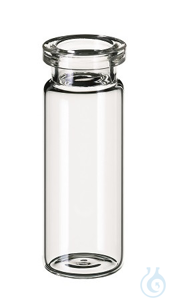 ND20/ND18 10ml Rollrandflasche, 54,5x20mm, Klarglas, 10 x 100 Stück Vial...