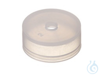 22mm PE Cap, transparent, centre hole, cap height 9.1mm 22mm PE Cap,...