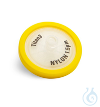 Titan3, HPLC FILTER MED YELLOW30mm 1.5um NYLON MEMBRANE Identical to Labhut...