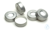 20mm closure: aluminum crimp cap, silver, with hole, silicone white/aluminum foil silver, 3,0mm,...