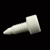 Säulenend-Stecker, Nylon, weiß, 10-32 Säulenend-Stecker, Nylon, weiß, 10-32