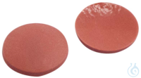 9 mm Septum, Naturkautschuk rot-orange/TEF transparent, 60° shore A, 1 mm, 1000 