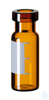 Vial ND11 1,5ml Rollrandflasche, 32x11,6mm, Braunglas, weite Öffnung, mit...