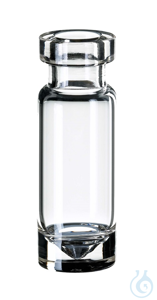 Vial 1,1 ml Rollrandmikroliter-Flasche, 32 x 11,6 mm, Klarglas, 1. hydrol....