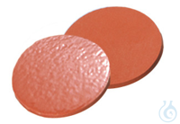 Septa, ND8, 8 mm diameter, natural rubber red-orange/TEF transp., 60° shore...