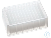Square 96 Well Microplate, PP, zertifiziert, Höhe 44, 4mm, V-Form, 7mm...