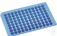 Sealmat, blue, Silicone/PTFE, for 96 position Deep Well Microplate, round well, 