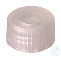 Kurzgewindekappe, 9 mm PP, transparent, mit integrierter Membrane (Version...